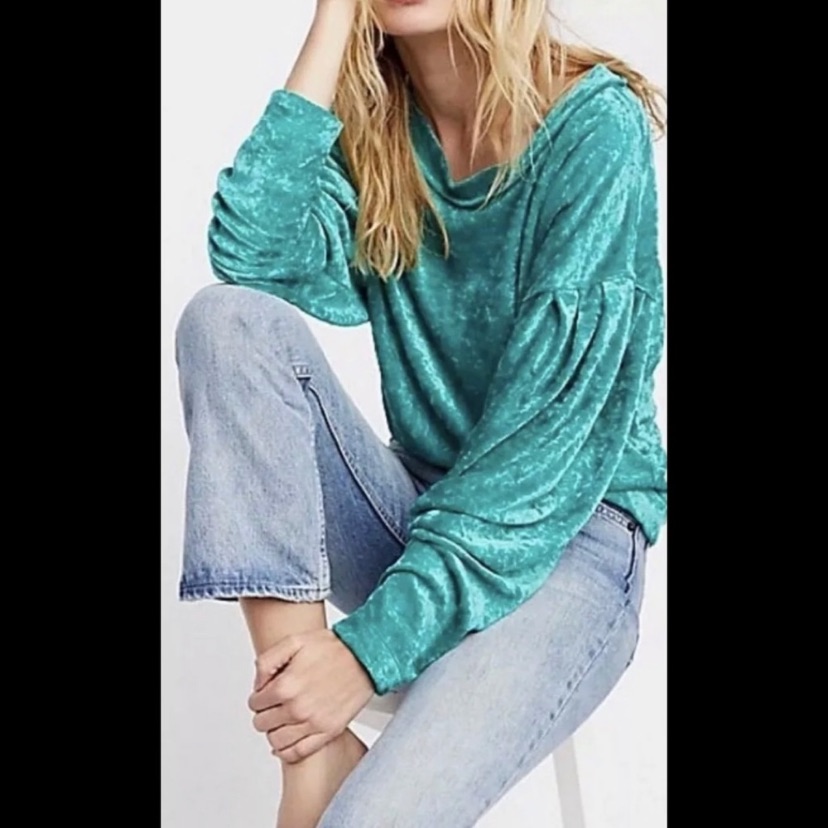 Free People Velvet Shirt
